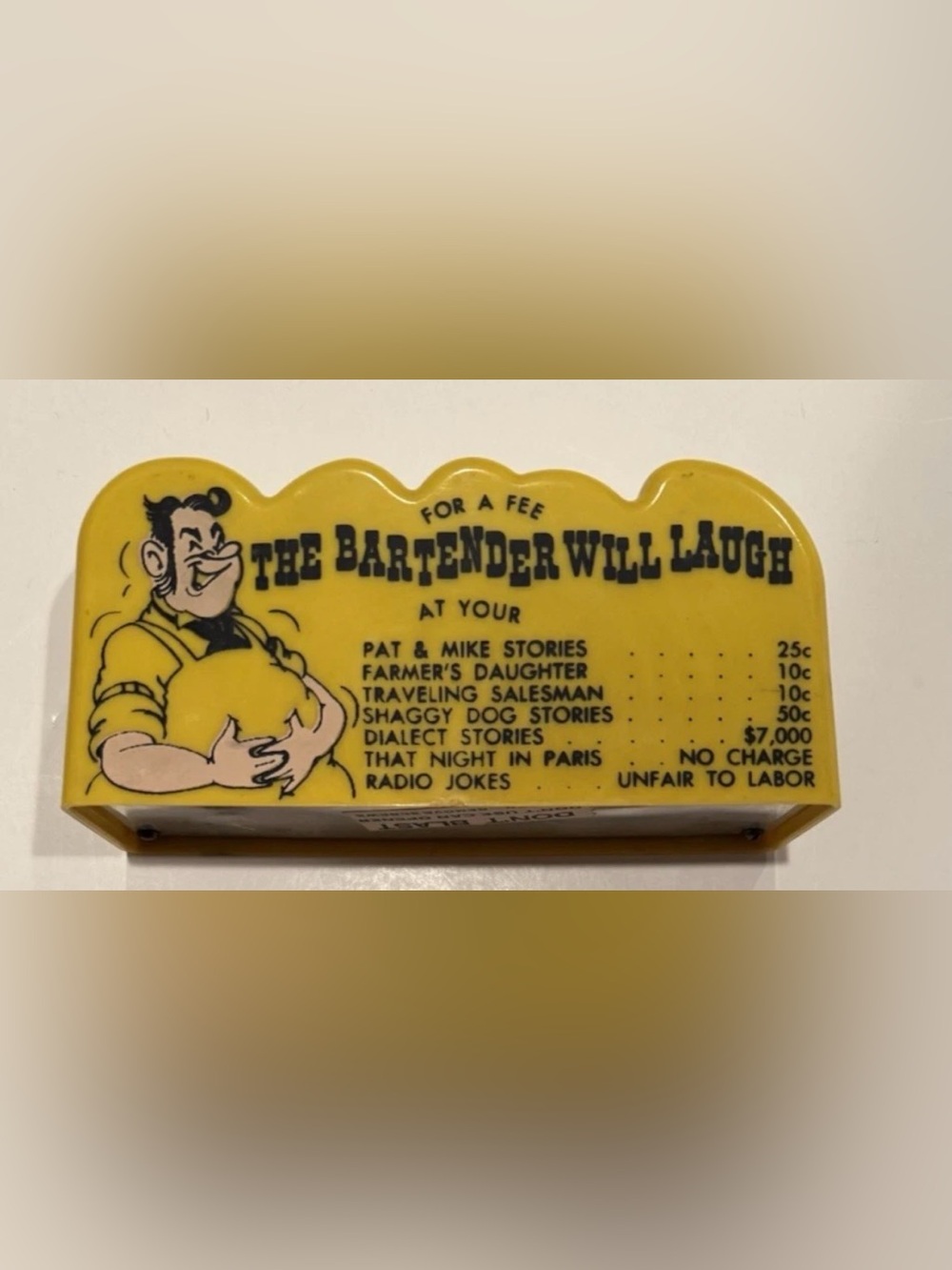 Vintage Bartender Funny Joke Tip Bank
